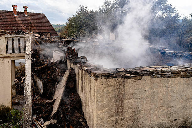 Professional Fire Damage Removal technician working in Lewisville, TX